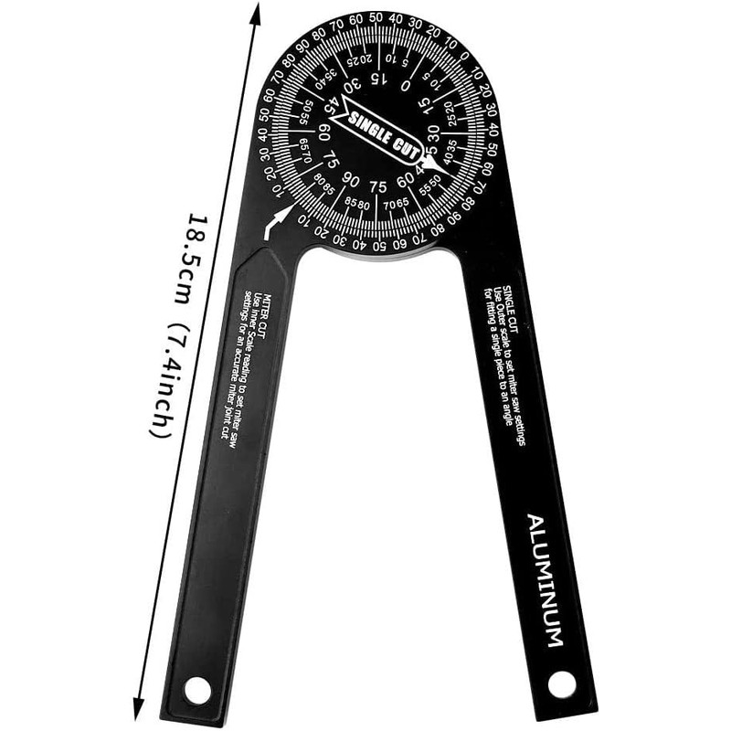 ieron 7 Inch Miter Saw Protractor Angle Finder Tool, 360°Angle