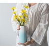 Vase Flower Base Vase Ceramic White Black Stylish Scandinavian Ceramics