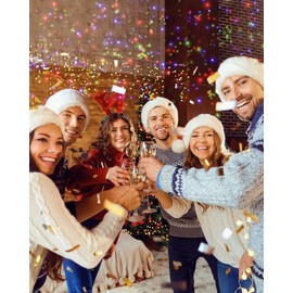 JACKYLED Christmas Light Projector, 3 Color Firefly Laser Lights with Remote Control, Outdoor Projector Lights for Christmas House Decorations, 2-Pack