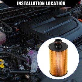 Hihaha No.6711803009 Engine Oil Filter for MUSSO REXTON SPORTS 2018-2024 / Inner Transmission Oil Filter/Durable / 1 Set Yellow