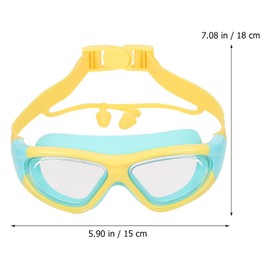 Swim Goggles, Anti-fog Swimming Glasses with Ear Plugs for Children Kids, Swimming Goggles for Men Women