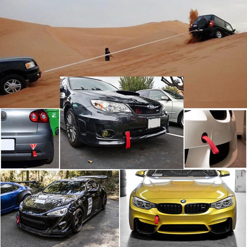 Remove Before Flight Racing Trailer Tow with Belt Rope Rally