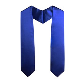 SAMDEEMI Faja de graduación unisex para adultos, combina con el vestido de graduación para comienzos académicos, 60 pulgadas de largo, Azul Real, 60''