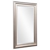Howard Elliott George Rectangular Wood Framed Wall Vanity Mirror, Bright