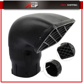 autopuppy Air Ram Snorkel Heads Top Auto For TOYOTA Landcruiser VDJ76/78/79 Black 3.5"
