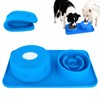 DTDBBFU 2-in-1 Dog Licking Bowl with Rolling Ball & Puzzle