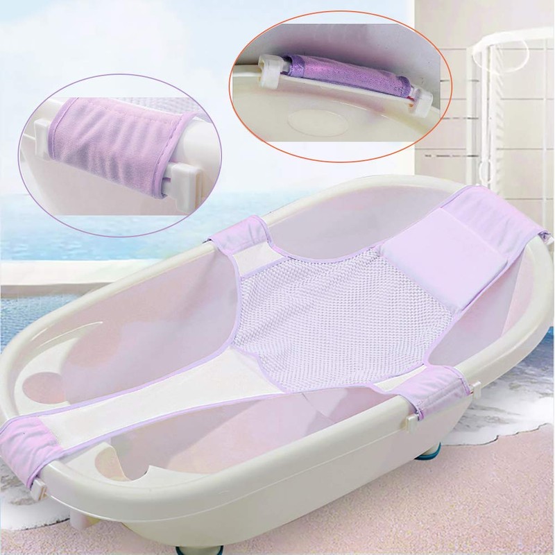 Baby Bath Support,Bathtub Support Net Adjustable Bath Tub Non-Slip Mesh