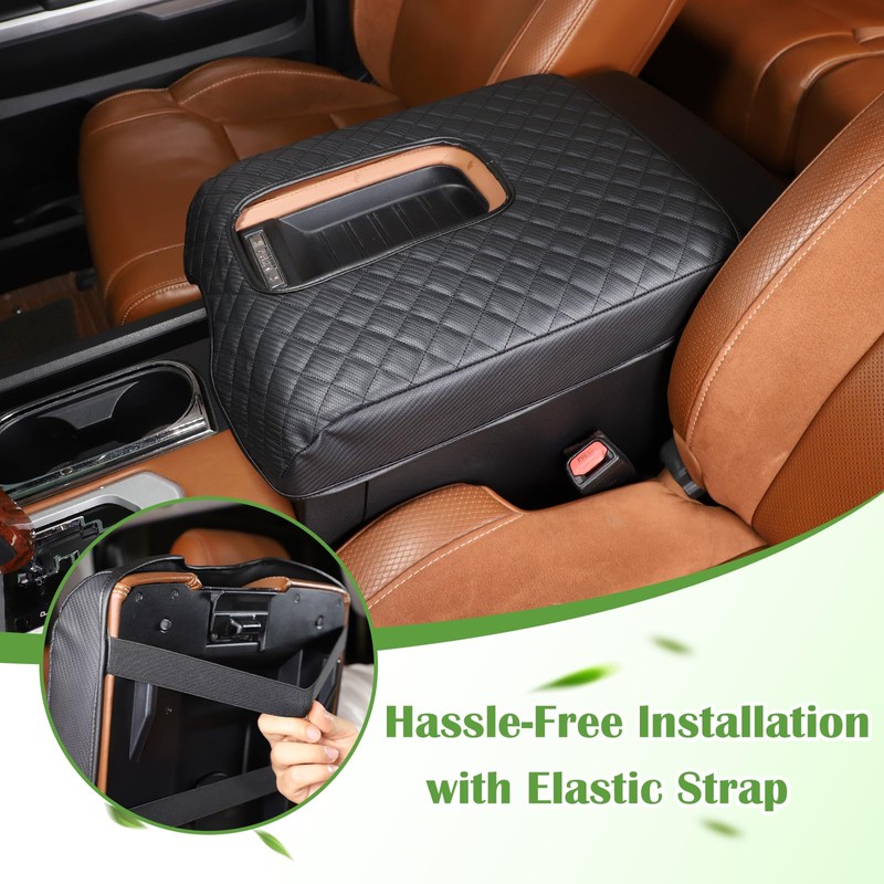 LLKUANG Car Center Console Armrest Cover Pad Fit for Toyota