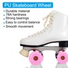PATIKIL Roller Skate Wheelset 4pcs 65mm 78A Light Up Skateboard