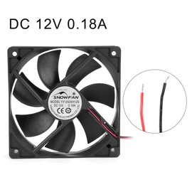 sourcing map 120mm x 120mm x 25mm 12V DC Cooling Fan Long Life Sleeve Bearing PC Case Fan