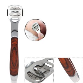 Foot Scraper - Foot Dead Skin Shaver Skin Cutter Cutter Callous Remover, ayuda a suavizar los callos y prevenir la piel dura, herramienta para el cuidado de los pies con cuchilla y caja