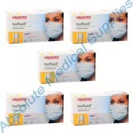 Crosstex *250-Pieces* Crosstex Isofluid Fluid Resistant Face Mask ASTM Level 1 Blue GCIBL