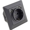 Milos Socket Switch Button Sets I Anthracite