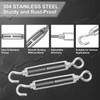 sourcing map M6 Hook and Eye Turnbuckles for Cable Wire