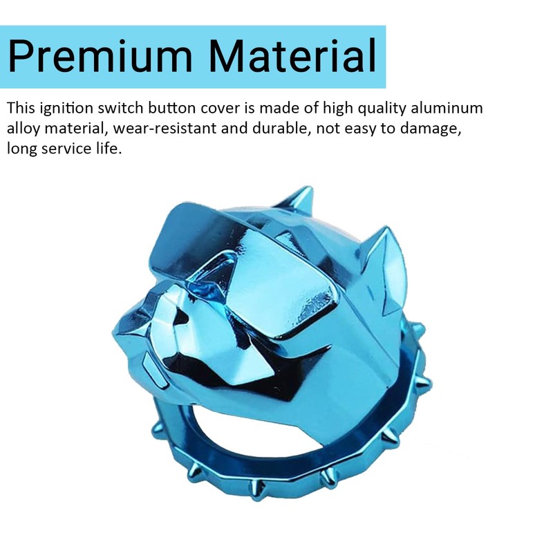 Car Push to Start Button Cover,Bulldog Push Start Stop Button