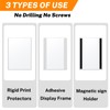 Magnetic Wall Sign Holder 8.5x11 10 Pack, Clear Rigid Plastic