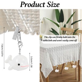 LEGENTLISUR Set of 4 Dolphin Tablecloth Weights Clips Tablecloth Decoration Tablecloth Weights Outdoor Cute Tablecloth Weights Heavy for Home Picnic Camping Party