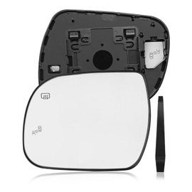 Driver Side Heated Mirror Glass Fit for Toyota Sienna 2011-2019, Rear View Mirror Glass with Blind Spot Detection and Heat Defogging Backing Plate