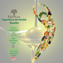 Hermus by Cinagro Extra Virgin Olive Oil, Arbequina Variety, High Polyphenols (500+ ppm), Cold Press, Early Harvest, Turkish Origin, Single Estate. (1)