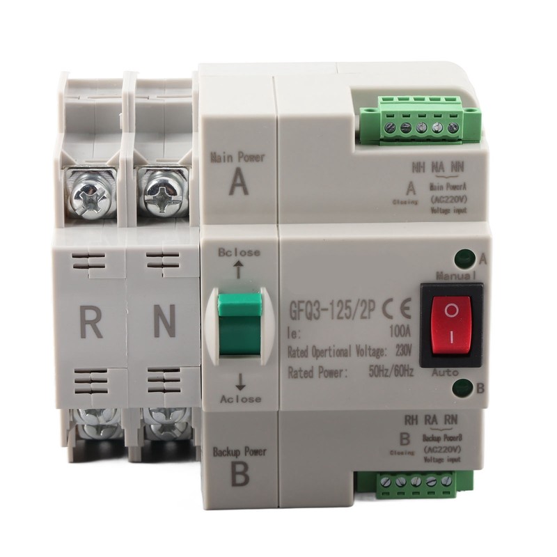 Dual Power Automatic Transfer Switch 2P Fast Switching PC AC