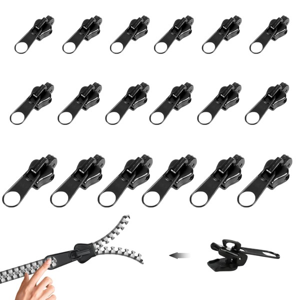Pack of 18 Zipper Repair Kit, Zip Repair Kit in