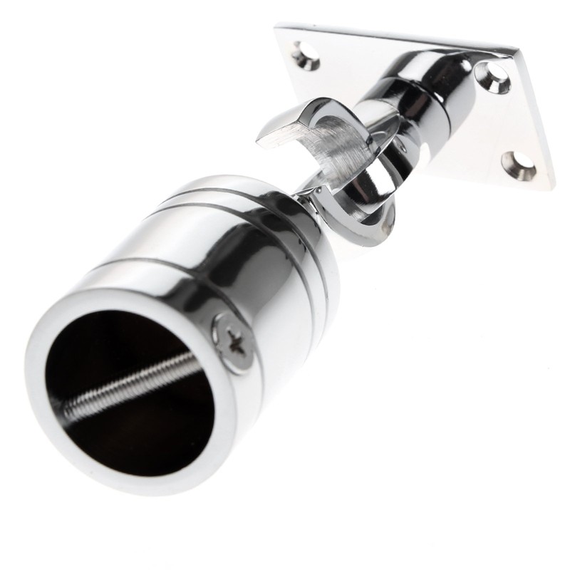 24mm Chrome Decking Rope Hook End & Plate Rope Post