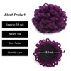 Yinmei Baibian Purple Locs Ponytail Drawstring Curl Loc Petal Bun