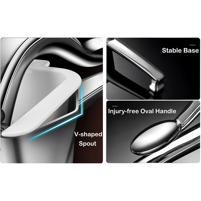 Real Stainless Steel Lemon Squeezer Citrus Juicer Hand Press Heavy