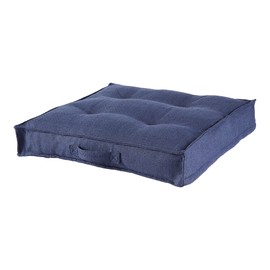 Greendale Home Fashions Square Tufted Floor Pillow with Removable Cover, Large (40"), Cobalt