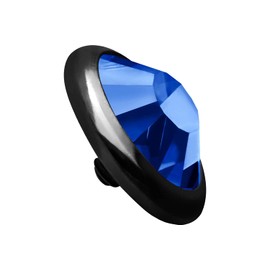 PIERCINGLINE Titanium Piercing Dermal Anchor Attachment Replacement Disc + Crystal Choice of Colours and Sizes, Titanium