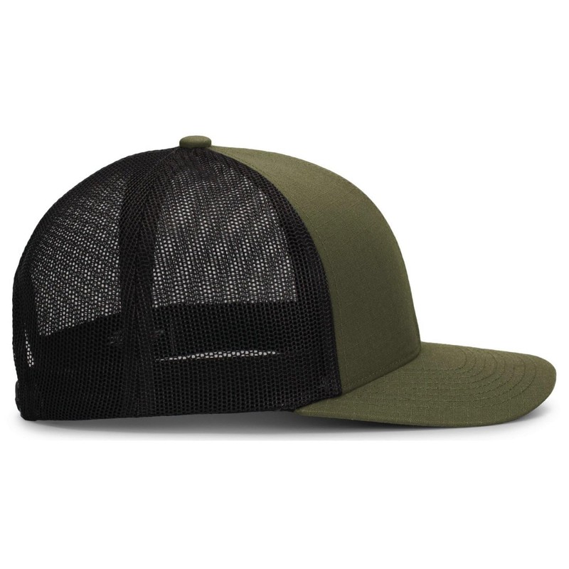 13FA Sheriff Adjustable Mesh Back Hat Cap Breathable Green/Gold