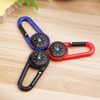 STOBOK Pack of 12 Carabiner Key Ring Clip Compass Carabiner