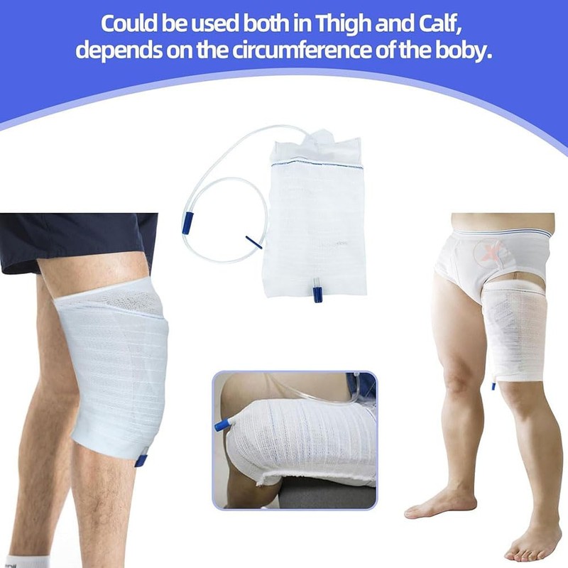Snblzhef Comfortable Catheter Leg Bag Sleeves: Secure Fabric Urine Bags
