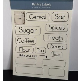 trueliving NEW Pantry Labels 10 Titled And 4 Make Your Own Kitchen Pantry Labels NWOT