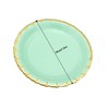 FiveSeasonStuff Paper Plates 7 inch Eco-friendly Biodegradable Compostable (Mint Green