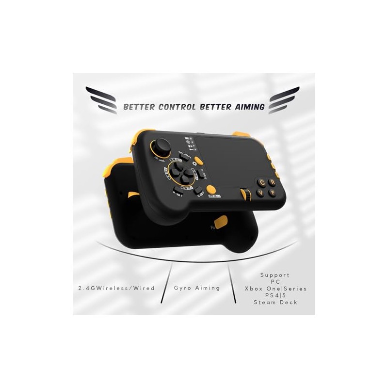 DarkWalker ShotPad Giroscopio Inalámbrico Touchpad Mando para PCSteamDeckPS4PS5Xbox OneXbox Series