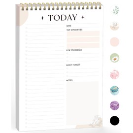 Forvencer To Do List Notepad with 52 Sheets (6.5 x9.8), To Do List Notebook for Work, Undated Daily Planner Organizer for Tasks Checklist & Goal Planning, To Do List Perfect for Office, School