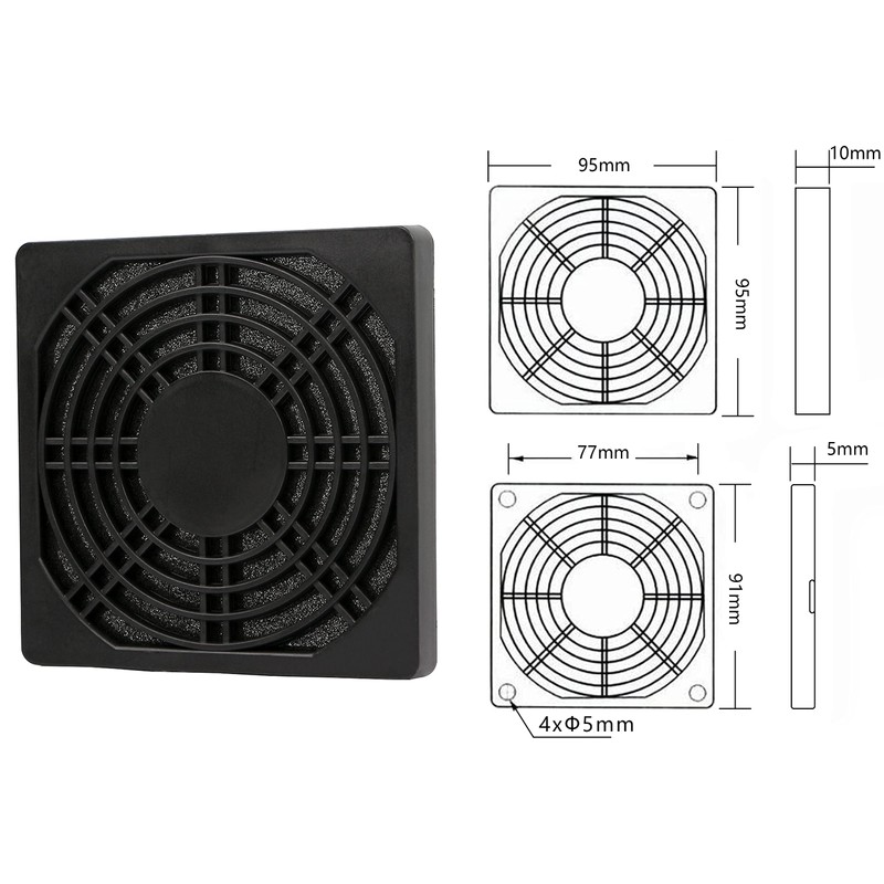 GELRHONR PC Case Fan Dust Filter, 80 mm Casing Fan