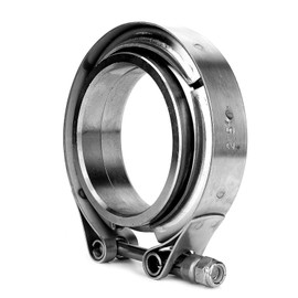 Abrazadera de Banda en V para Tubo de Escape Turbo de 2,5 Pulgadas con Kit de Brida de 2 Piezas, Acero Inoxidable, Fabricación de Precisión, Se Adapta Al de Escape Turbo