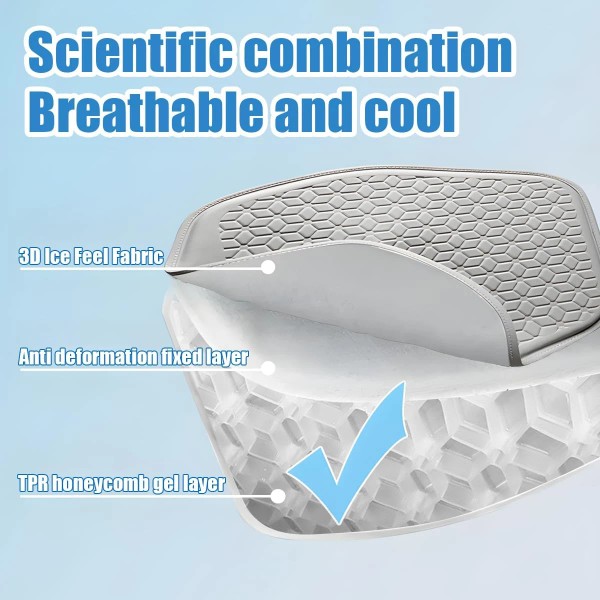 Does not apply Gel Car Seat Cushion, Non-Slip & Comfortable