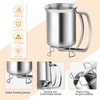 Stainless Steel Pancake Batter Dispenser - Perfect for Pancakes, Cupcakes,