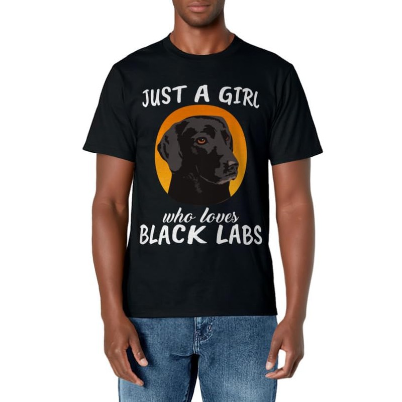 Just A Girl Who Loves Black Labs Clothes Gift Black