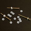 Mbsomnus Pack of 60 Plastic Washers M5-15 mm Nylon Washers