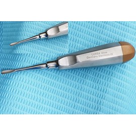 German 4MM Straight Dental Surgery EXTRACTING Extraction LUXATING Elevator Gold