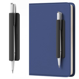 ELETIUO Pencil Holder For Most Pens,Pencils,Self-Adhesive Stick To Notebooks,Diary,Desks,Whiteboards Or Any Surface,Silicone Pen Holder For Home,Office And Desk Organization,Black