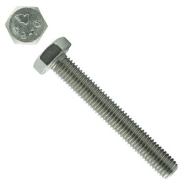 Eisenwaren2000 Hexagonal screws with thread up to head M8 x 140 mm (pack of 10) - DIN 933 - ISO 4017 hexagon screws - threaded screws - full thread - stainless steel A2 V2A - rust-proof