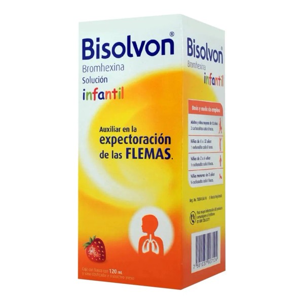 Bisolvon Solución Infantil, 1 Frasco 120 Ml