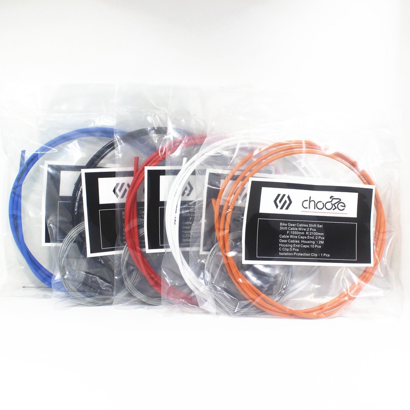 Chooee Shifter Cable and Housing Set (Universal) White