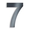 Metzler House Number Made of Solid Steel in Anthracite RAL