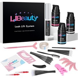 Lash Perm Kit, Libeauty Eyelash Lift Kit, 10ml Brow Lamination Kit, Eyelash Perming Kit, Lash Lift Kit Large Capacity for Eyelashes at Home & Salon Use